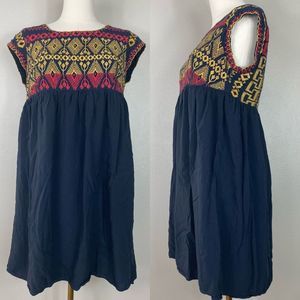 Edme & Esyllte Anthropologie embroidered dress